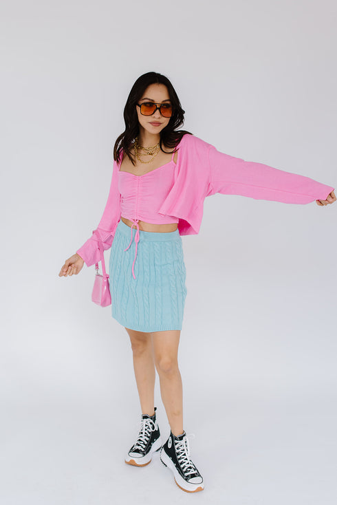 Model Moment Top// Pink